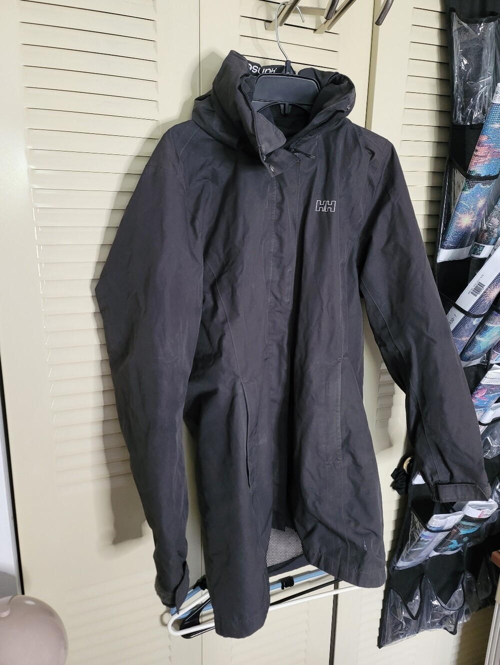 Helly Hansen Jacket Womens Small Helly Tech Protection Black Rain Waterproof